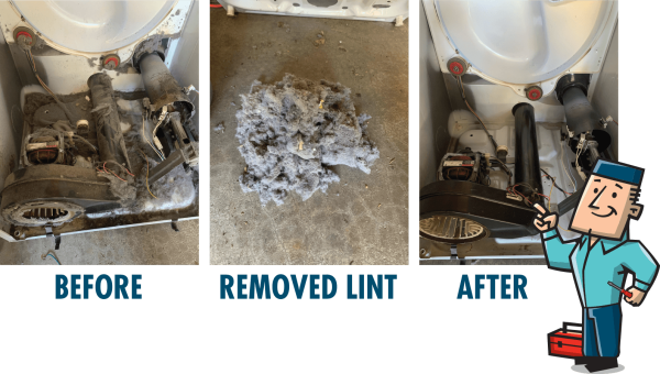Scotts lint problem – before after