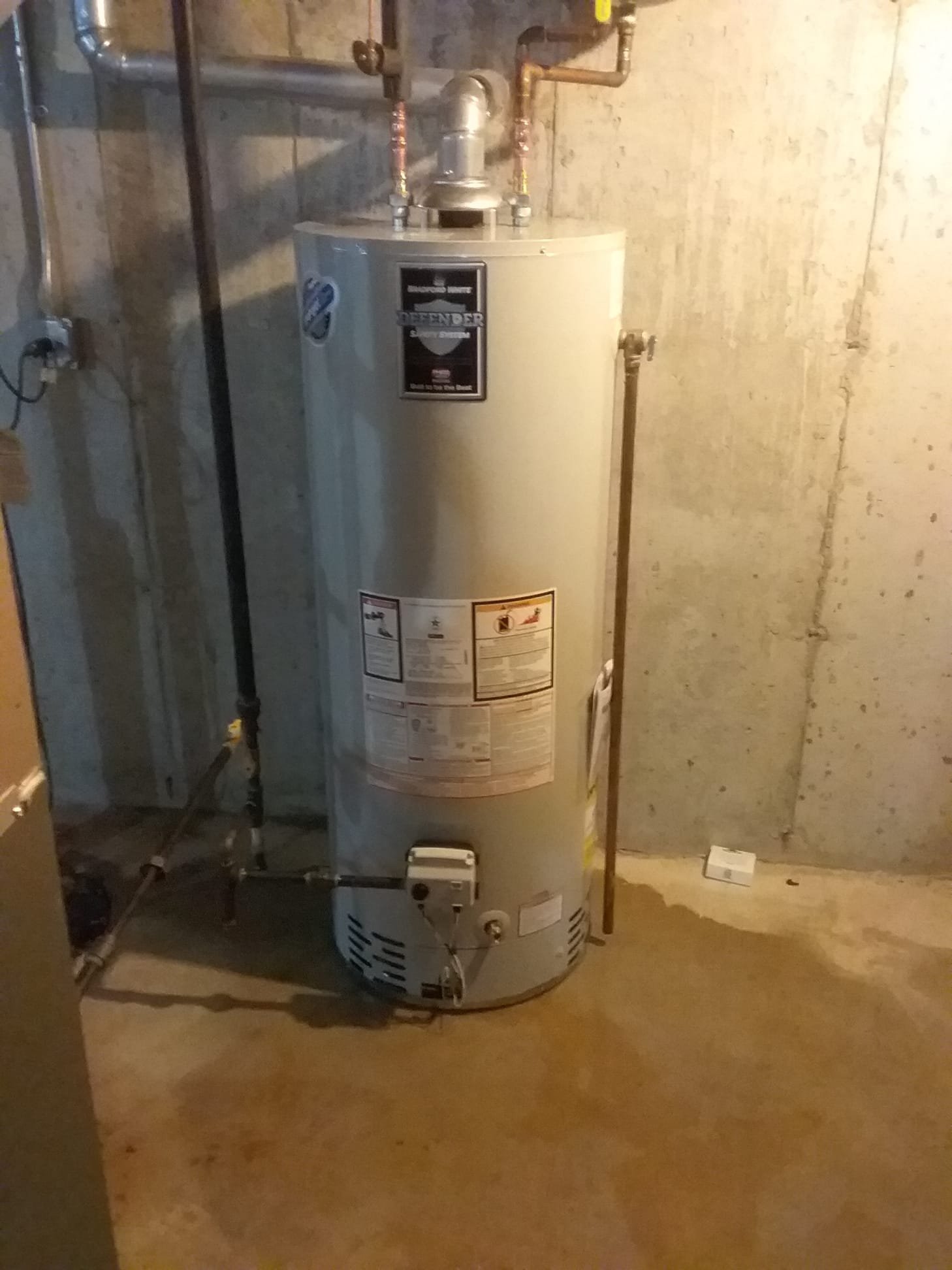 Bradford White Water Heater Install – Scott Drive in Plainfield